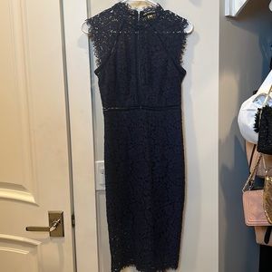Blue lace dress